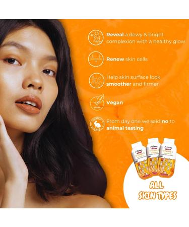 7th Heaven Vitamin C Capsule Concentrates (7 Day Supply). Daily Glow Cream. Brightening Vitamin C Capsules for Face Care (all Skin Types). Vegan Vitamin C Serum for Face - Genuine 7th Heaven Skin Care - Buy Online on GoSupps.com