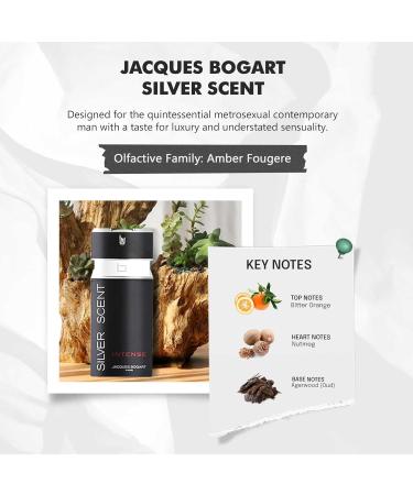 Jacques Bogart Silver Scent Intense Men Eau De Toilette Spray 3.33 Ounce - Buy Online on GoSupps.com