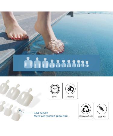 600pcs Natural Short Square Artificial Toenails - 12 Sizes for Women & Girls | International Shipping Available - Buy Online on GoSupps.com