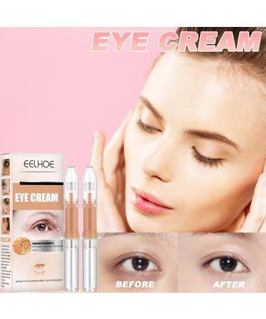 Anti-Aging Eye Cream - 2 Pieces Eye Serum for Wrinkles Dark Circles & Puffiness - Age-Defying Eye Treatment - Buy Online on GoSupps.com