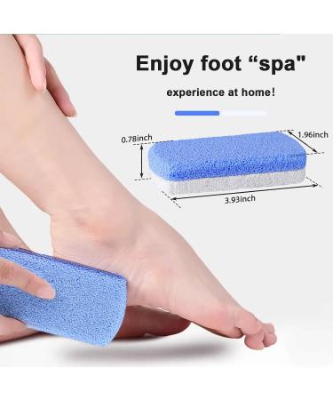 Foot Pumice Stone Foot Scrubber Pedicure Exfoliator Tool Double Sided Pedicure Stone Hard Dry and Dead Skin Callus Remover Foot Scrubber for Foot Care Spa Pack of 2 - Buy Online on GoSupps.com