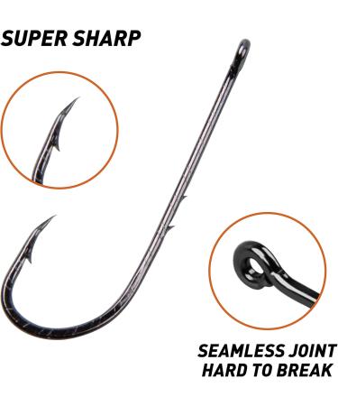 Buy 100PC Fishing Bait with Barbs & 2 Bait Holders - Durable Hard Steel Long Shaft Hooks Jig-Fishing 4/0 - International Shipping Available - Buy Online on GoSupps.com