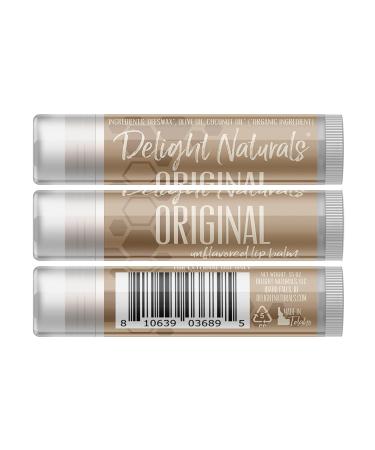 Original Unflavored Lip Balm - Set of Three | Natural Moisturizing Lip Care for All Skin Types - Shop Internationally - Buy Online on GoSupps.com