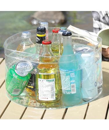 Foldable Clear Bucket - Clear Foldable Bucket for Outdoors | Clear Foldable Basin - Foldable Outdoor Beach Bucket | Clear Bucket with Handle - Lightweight Foldable Utility Bucket Small - Buy Online on GoSupps.com