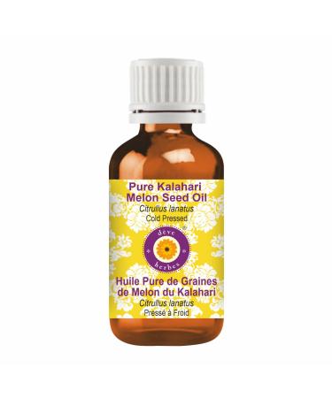d ve herbes Pure Kalahari Melon Seed Oil (Citrullus lanatus) Cold Pressed 30ml (1 oz) 1 Fl Oz (Pack of 1)