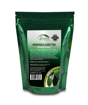 Graviola Tea 90 Bags Soursop - Annona muricata - Guanabana - Premium Quality 100% Pure Leaf