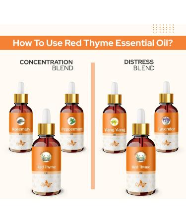 Crysalis Red Thyme Oil Cosmetic Grade (15 ml / 0.51 fl oz) - Herbal Aromatic Botanical Oil for Skin Care Hair Blends & DIY Formulations - Buy Online on GoSupps.com