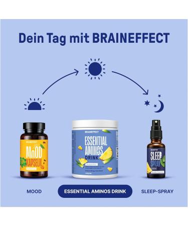Buy Braineffect EAAs & BCAAs - All 11 Amino Acids Sugar-Free with Stevia Thyroid Support Inulin for Absorption - 270g Mango Ananas Flavor - Buy Online on GoSupps.com