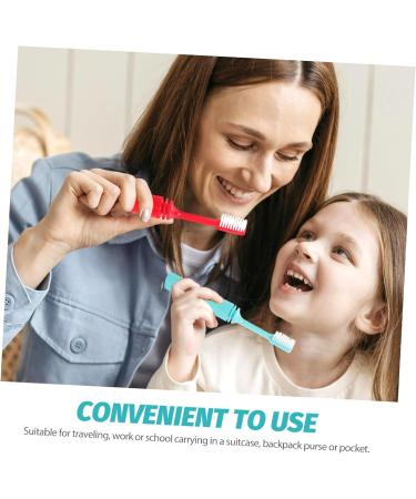 Healeved 2 Pcs Foldable Travel Toothbrush Set - Children's Camping & Outdoor Toothbrushes - Portable Collapsible Oral Care for Guests & Adventures - Buy Online on GoSupps.com