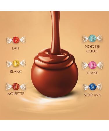 Lindt - Calendrier de l'Avent LINDOR - Assortiment de Chocolats au Lait Noirs Blancs Lait-Noisette Noix de Coco et Fraise - C ur Fondant - Id al pour No l 300g - Buy Online on GoSupps.com