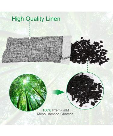 Rongrong 12 Packs Natural Bamboo Activated Carbon Air Purifier Bags | Odor Remover for Shoes Closet and Sports Bag | 75g Each - Buy Online on GoSupps.com