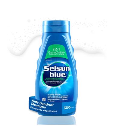 Selsun Blue 2-In-1 Anti-Dandruff Shampoo and Conditioner 300mL Helps Control Dandruff Itching and Flaking Cleans and Conditions in One Step Application