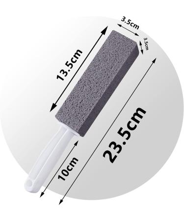 Premium Toilet Cleaning Block with Handle | Deep Clean Pumice Stone for Hard Watermarks & Stains - International Shipping Available - Buy Online on GoSupps.com