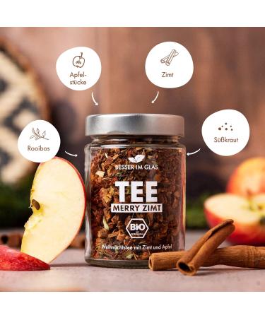 Better in the Glass Organic Tea Gift Set Winter Loose Teas: Cinnamon Apple Strudel & Merry Berry | 150 Portions | Vegan & Sustainable | Perfect Little Winter Tea Gift Box - Buy Online on GoSupps.com