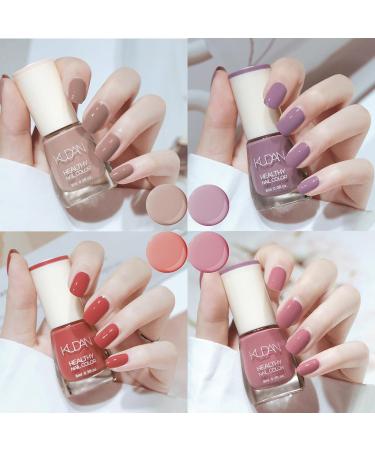 6PCS Nail Polish Set Nail Varnish - Quick Dry & Long Lasting Nude Pink Nail Varnish - Non-Toxic Water Based Holographic Nail Polish - No Need UV Nail Paint for DIY Nail Art Manicure at Home 8ML(Nude) - Buy Online on GoSupps.com
