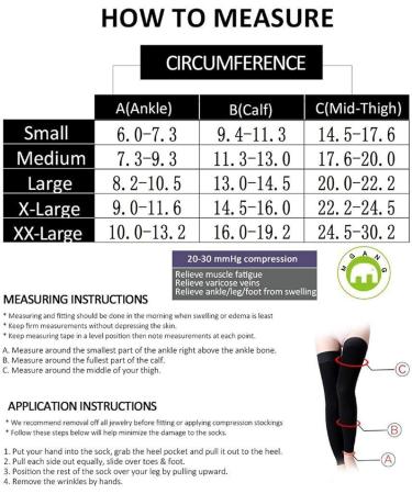 Thigh High Compression Stockings 23-32mmHg Closed Toe - Support for Varicose Veins | Firm Graduated Compression Socks for Travel Pregnancy & Running | Black XX Large - Buy Online on GoSupps.com