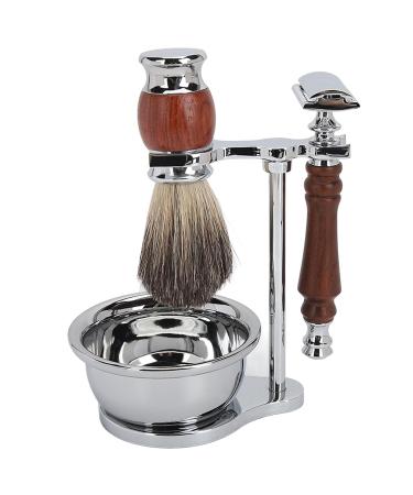 Premium Shaving Brush Bowl Set - Manual Alloy Razor Holder & Beard Care Gift for Men - Ship Internationally - Buy Online on GoSupps.com