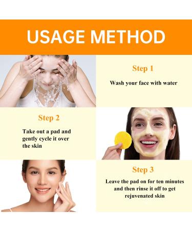 Turmeric Kojic Acid Cleansing Pads - Brightening Face Scrub for Dark Spots | 50pcs Gentle & Safe Skin Balance - Buy Online on GoSupps.com