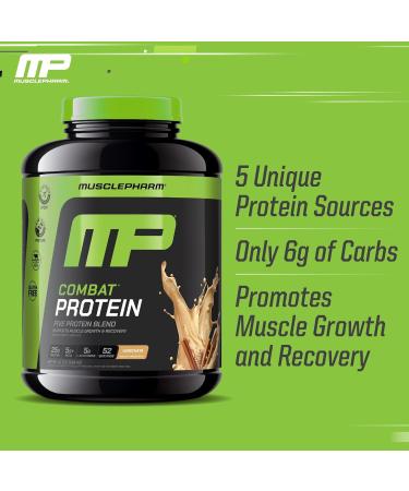 Muscle Pharm Combat Protein Powder Horchata Flavor Fuels Muscles for Productive Workouts 5 Protein Sources Including Whey Protein Isolate & Egg Albumin Gluten Free 4 lb 52 Servings Horchata 4 Pound (Pack of 1) - Buy Online on GoSupps.com