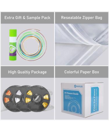 Shiny Silk Gold Silver Copper PLA Filament Bundle 1.75mm 3D Printer Filament Each Spool 0.5kg 3 Spools Pack with One 3D Printer Remove or Stick Tool MIKA3D 500g X 3 Silk Silver/Copper/Gold - Buy Online on GoSupps.com