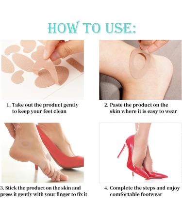 Foot Protector Stickers | Waterproof Shock Absorption Relief | Heel Care Tape Patch | Non-Woven Fabric for Ultimate Foot Care - Buy Online on GoSupps.com