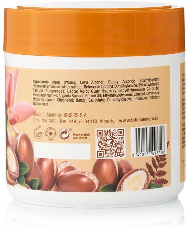  TULIPAN NEGRO Black Tulip Color Stimulating Mask with Argan Oil and Color Fixative 400 ml - Buy Online on GoSupps.com