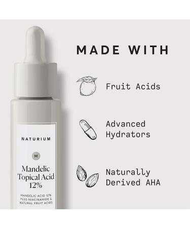 Naturium Mandelic Acid 12% with Niacinamide & Fruit Acids - Anti-Aging Skin Treatment - 1.0 oz - Buy Online on GoSupps.com