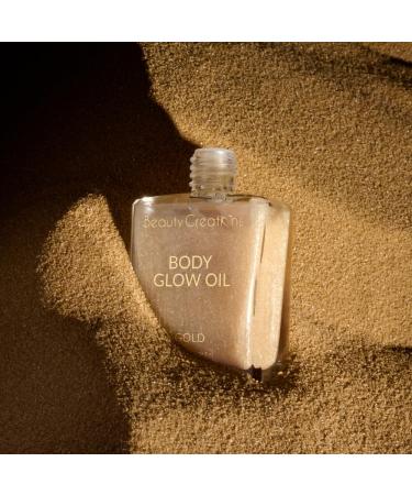 Beauty Creations Gold Shimmery Glitter Body Oil - Luxurious Skin Glow & Hydration | International Shipping - Buy Online on GoSupps.com