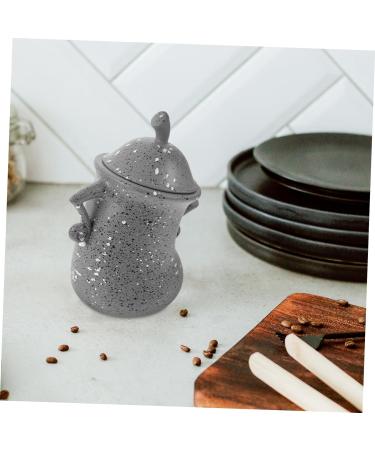 HOMSFOU Sealing Storage Canister Multi-function Coffee Bean Canister Sealed Canister Kitchen Coffee Bean Canister Home Supply Funny Canister Desktop Resin Convenience Jar Office - Buy Online on GoSupps.com