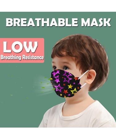50 Pack Colorful Children's Face Masks - Fish Design 3D Protection Breathable 4-Layer Mouth & Nose Shield for Boys & Girls - Buy Online on GoSupps.com