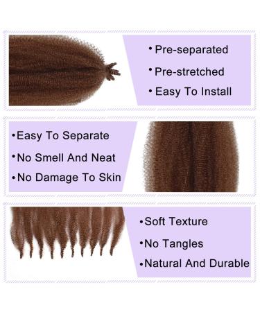 Cookoo 24 Pre-Separated Springy Afro Twist Hair 8 Packs - Honey Brown Synthetic Marley Crochet Braiding Hair for Black Women - Spring Twist Hair (10 Strands/Pack 30#) - Buy Online on GoSupps.com