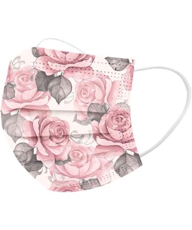 Lulupi 10-Piece Floral Adult Mouth & Nose Protection Masks | Elegant Breathable Neck Gaiter for Women - O-06 - Buy Online on GoSupps.com