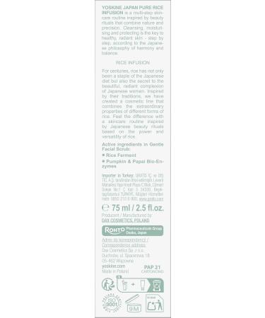 Yoskine Japan Pure Rice Infusion Gommage enzymatique doux - Buy Online on GoSupps.com