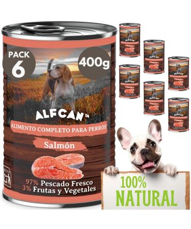 Wet Dog Food | Dog Cans (6 x 400g) Wet Dog Food | Food for Large Dogs | Natural Dog Food | Dog Food in Bulk