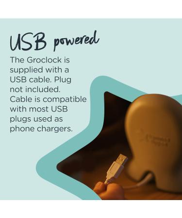 Tommee Tippee Groclock Sleep Trainer Alarm Clock and Nightlight - USB-Powered - Buy Online on GoSupps.com