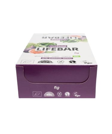 Lifefood Lifebar Energy Seal - Vegan Sports Bars Raw Organic Gluten-Free Lactose-Free No Added Sugar - 15 Pack (Fig Flavor) - Buy Online on GoSupps.com