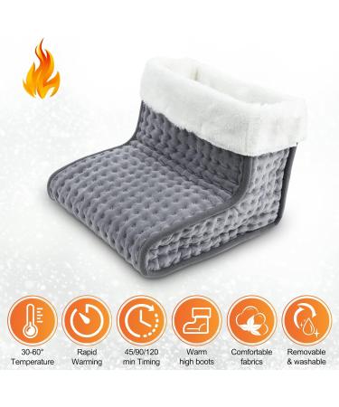 Buy Bute Electric Foot Warmers - Washable Lining 30-60 Fast Heating 10 Adjustable Temperatures Dark Gray - International Shipping - Buy Online on GoSupps.com
