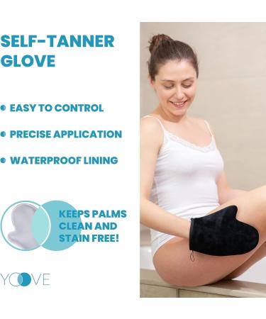 Yoove Self Tanning Mitt Applicator Bundle 5 Piece - Ultimate Self Tan Kit with Back Lotion Applicator, Self Tanner Mitt, Tanning Glove, Exfoliating Brush, and Back Rub Mitten - Self Care Bundle for Flawless Tanning (Tanning Kit) - Buy Online on GoSupps.com