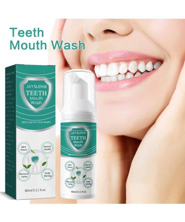 Teeth Whitening Toothpaste Mousse 60ml - Foam for Bright White Teeth Stain Removal & Color Correction - Effective Solution for Yellow Teeth - Buy Online on GoSupps.com