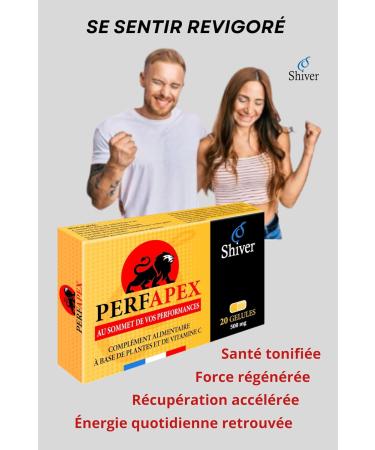 PERFAPEX - 20 Capsules for Maximum Performance | Strength Endurance Energy Recovery | Maca Tribulus Ganoderma Guarana Ginseng Cinnamon Vitamin C - Shiver - Buy Online on GoSupps.com