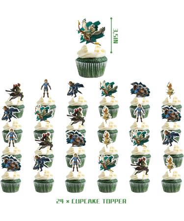Party Supplies 25Pcs Themed Cake Cupcake Toppers Party Decorations for Kids - Buy Online on GoSupps.com
