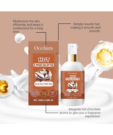 Hot Chocolate Body Hair Milk Mist Long Lasting Body Spray Natural Hydrating And Moisturizing Body Mist 3.38 Fl.oz - Buy Online on GoSupps.com