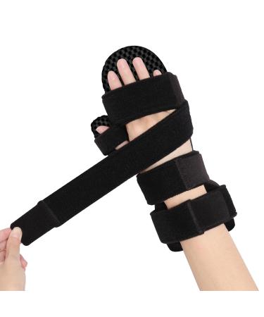 Resting Hand Splint Full Hand Brace with Finger Support Stroke Hand Splint -Night Finger Separator Chronic Rheumatoid Arthritis Finger Contractures Fits Left and Right Hands M Mesh M