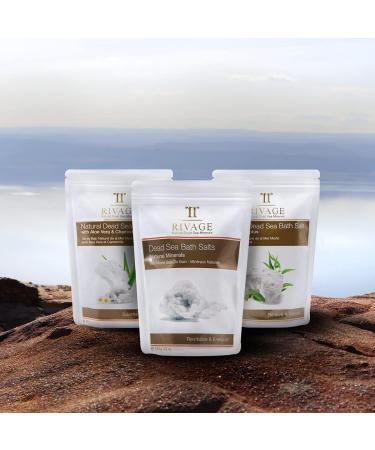 Rivage Natural Dead Sea Minerals Bath Salt with Aloe Vera and Chamomile 250g | Soothing Hydration | Vegan-Friendly | No Animal Testing | No Harsh Chemicals - Buy Online on GoSupps.com