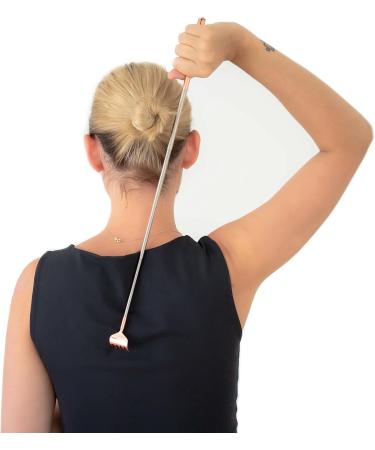 Stainless Steel Back Scratchers - 2 Pieces - 51cm - Rose Color - High Quality & Extendable Rod for Head & Back Comfort - Buy Online on GoSupps.com