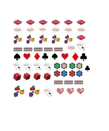 Casino Las Vegas Cards Collections (las vegas Water Nail Decals Art)