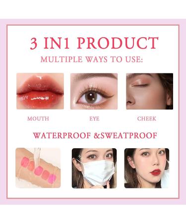 6 Colors Water Tint Lip Stain Set | Long-Lasting Plumping Mini Liquid Lipstick | Moisturizing Tinted Lip Stain for Women | Non-Sticky Daily Lip Makeup - Buy Online on GoSupps.com