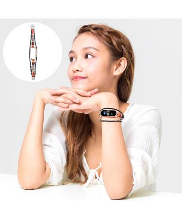 Buy Hemobllo Brown Gold Wristband Watch Band for Xiaomi Mi Band - Compatible Durable Stylish Strap for Fitness Tracking - Buy Online on GoSupps.com