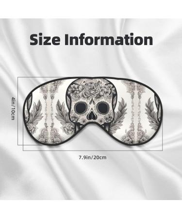 Buy Mexican Skull Print Ultra-Soft Light-Blocking Eye Mask | Comfortable Sleep Mask for Restful Sleep - International Shipping Available - Buy Online on GoSupps.com