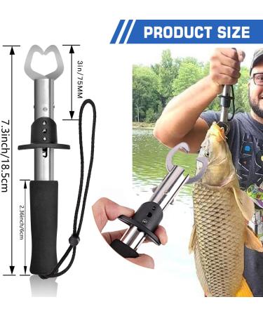 Coollto 3PC Premium Fishing Pliers Set | Stainless Steel Fish Lip Gripper & Aluminum Pliers with Sheath | Includes Fish Hook Remover & Safety Coiled Lanyard - Buy Online on GoSupps.com